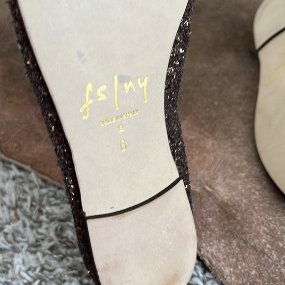 French Shoe New York Glitter Brown Ballet Flats - Picture 6 of 6
